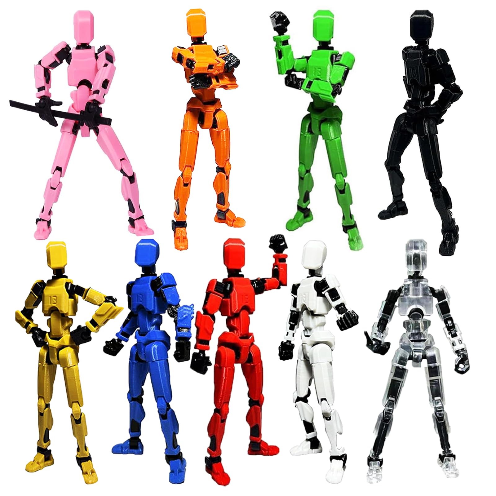 Amazon.com: Dumwick Titan 13 Action Figure,3D Printed Lucky Robot
